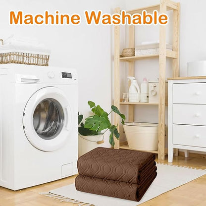 hyha Waterproof Dog Bed Blanket, Soft Pet Blankets, Waterproof Couch Cover for Dogs, Reversible Sofa Covers Washable for Furniture (68x82 Inch, Brown/Beige)