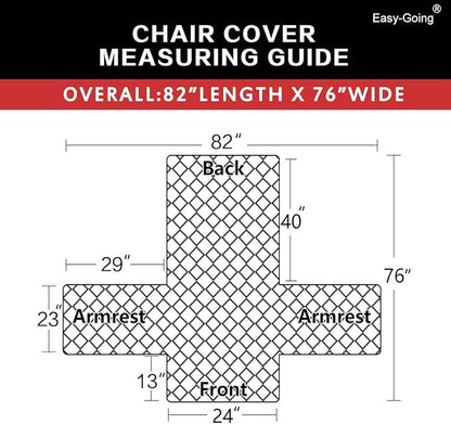 Easy-Going Chair Sofa Slipcover Reversible Sofa Cover Water Resistant Couch Cover Furniture Protector Cover with Elastic Straps for Pets Kids Children Dog Cat (Chair, Wine/Beige)
