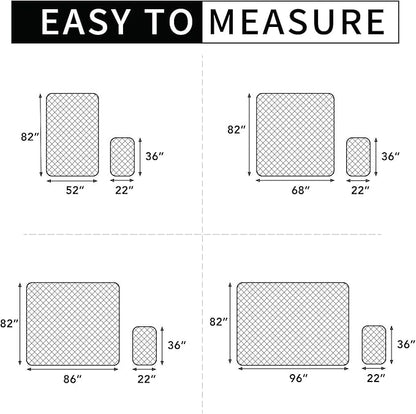 Easy-Going 100% Waterproof Dog Bed Cover, Non-Slip Pet Blanket for Furniture, Washable Couch Cover, Repleasement Sofa Cover (52x82 in,Navy)