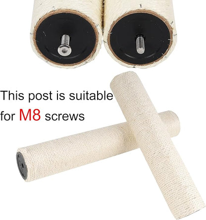 Dimaka Cat Scratching Post Replacement Pole, Cardboard and Sisal, 15.7in, 40cm