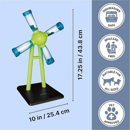TRIXIE Windmill Strategy Game, Beginner Dog Puzzle Toy, Level 1 Activity, Treat Puzzle, Interactive Play, Dog Enrichment