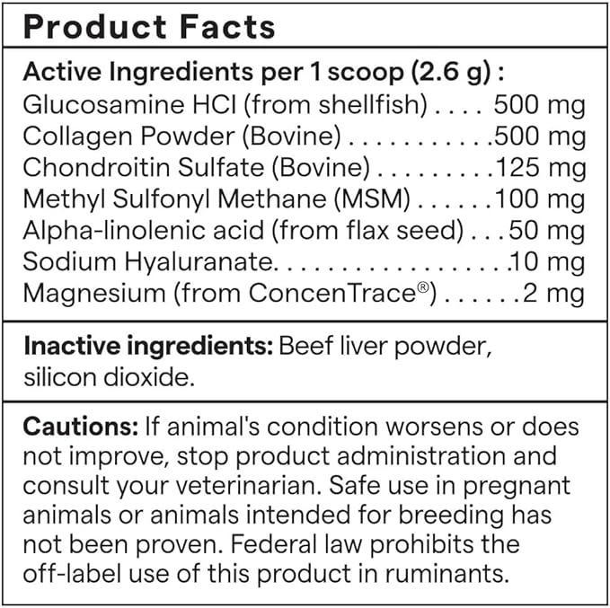 Trace Minerals Pet Joint Support - Pet Health Supplies for Joint Support - Cat & Dog Supplement with ConcenTrace Minerals - Joint Health Supplement for Dogs & Cats of All Ages - 6 oz