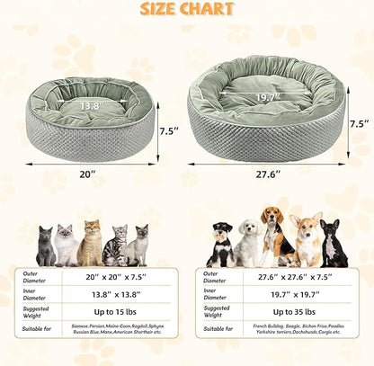 Electric Heated Cat Bed Warmer for Cat & Puppy - Removable, Waterproof, Washable - Thermal Heating with Adjustable Timer & Temperature - Small Dog Size (Gray)