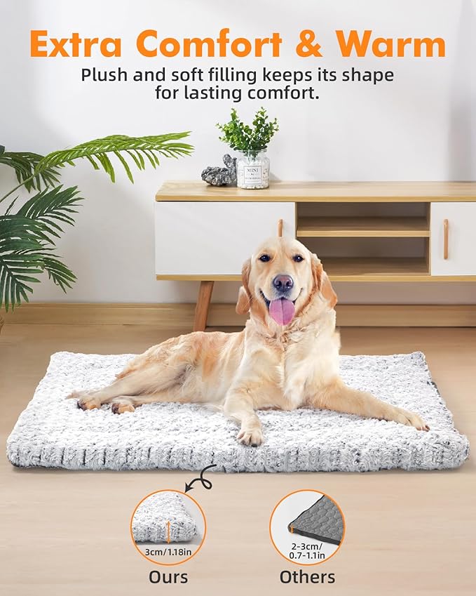Papettly Self Warming Cat Bed 37 x 25.6 in - Beds for Indoor Outdoor Cats and Dogs, Machine Washable Cat Heating Pad, 2 in Thickened Pet Heating Pad for Cats & Dogs, Double Side Premium Soft
