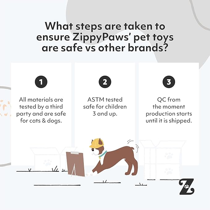 ZippyPaws Burrow Replacement Miniz - Interactive Dog & Puppy Toys for Boredom, Stimulating Pet Products to Keep Them Busy, Plush Refills for Hide & Seek Puzzle, Squeaky Toy for Enrichment - Cookies