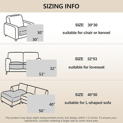 gogobunny 100% Double-Sided Waterproof Dog Bed Cover Pet Blanket Sofa Couch Furniture Protector for Puppy Large Dog Cat, Reversible (40x50 Inch (Pack of 1), Dark Yellow/Light Yellow)