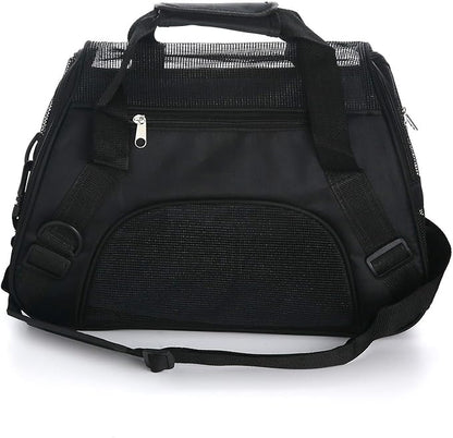 MuchL Pet Carrier Soft-Sided Carriers for Cat Carriers Dog Carrier for Small Medium Cats Dogs Puppies Pet Carrier Airline Approved Cat Dog Pet Travel Carrier (Medium,Black)