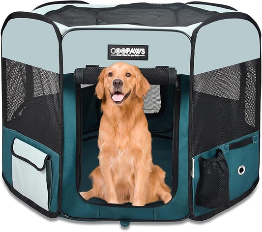 JESPET Pet Dog Playpens 36", 45" & 61" Portable Soft Dog Exercise Pen Kennel with Carry Bag for Puppy Cats Kittens Rabbits, Indoor/Outdoor Use