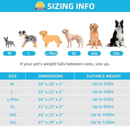 Orthopedic Dog Bed for Extra Large Dogs, XXL Waterproof Deluxe Plush Dog Crate Bed with Removable Washable Cover & Anti-Slip Bottom, Egg Crate Foam Pet Bed Mat, 44 x 32 Inches, Pink