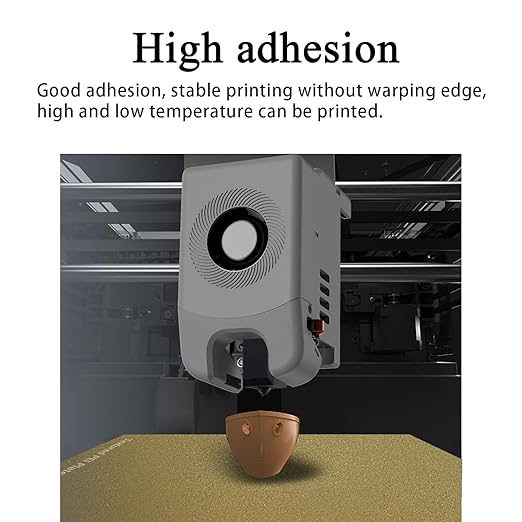 HzdaDeve AD5X Build Plate with Handle for 5M/5M Pro/AD5X Double Sided Textured Board Heated Bed Spring Steel Flexible Platform Glue-Free Printing for FLASHFORGE 3D Printer (Gold)