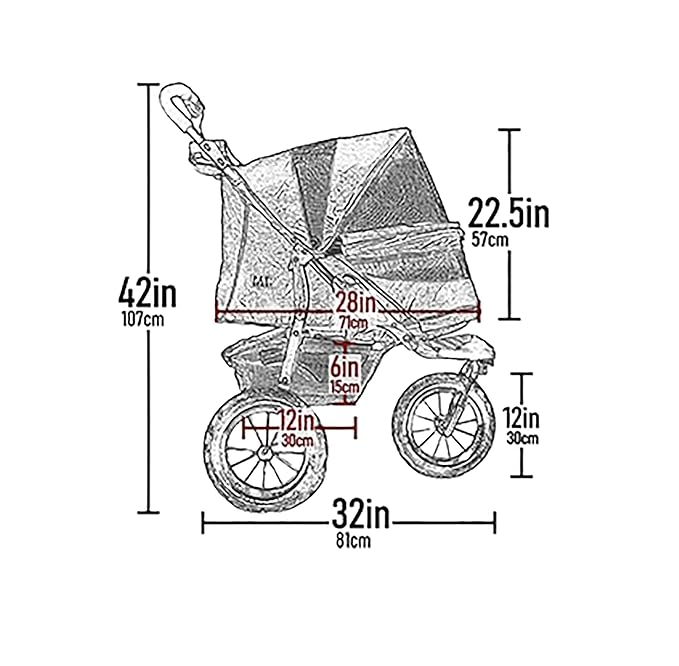 Pet Gear No-Zip NV Pet Stroller for Cats/Dogs, Zipperless Entry, Easy One-Hand Fold, Gel-Filled Tires, Plush Pad + Weather Cover Included, Orchid