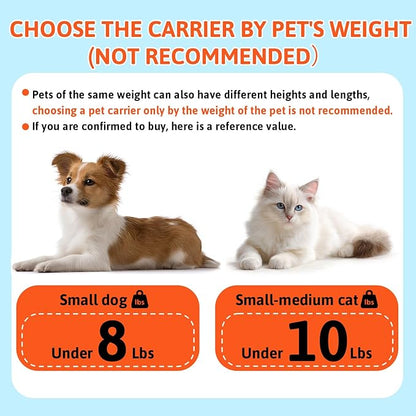 Petskd Top-Expandable Pet Carrier 17x12x8.5 Inches JetBlue Allegiant Spirit Airline Approved, Soft-Sided Carrier for Small Cats and Dogs with Locking Safety Zippers and Anti-Scratch Mesh(Blue)