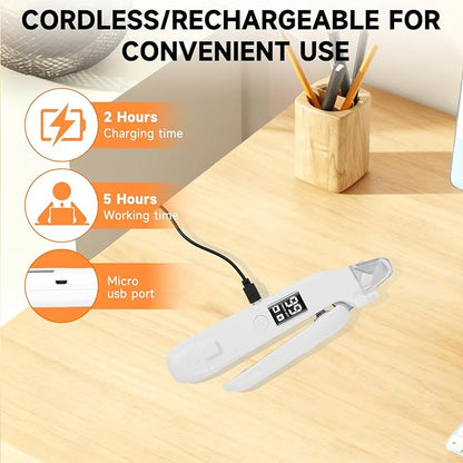 2 in 1 Dog Nail Clippers an Nail Grinder Pet Trimmers for Dogs Cats Claw Nail Care Tool USB Rechargeable Dogs Nail Trimmer with LED Lights and Storage Bag Low Noise Pet Electric Grinder
