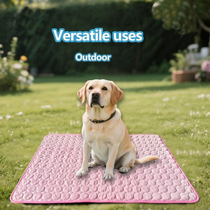 Dog Cooling mat, 59’’×40’’Washable Cooling Pad for Dogs, Large Dog mat Designed for Summer, Breathable and Easy to Carry pet mat for Dogs, Cats and Pets