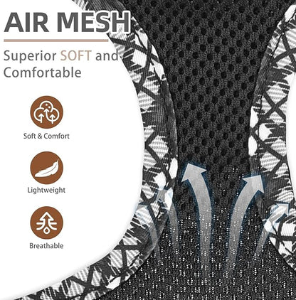 PUPTECK Dog Harness and Leash Set for Small Medium Dogs No Pull Step-in Soft Mesh Puppy Cat Vest Harnesses Reflective at Night, Black S