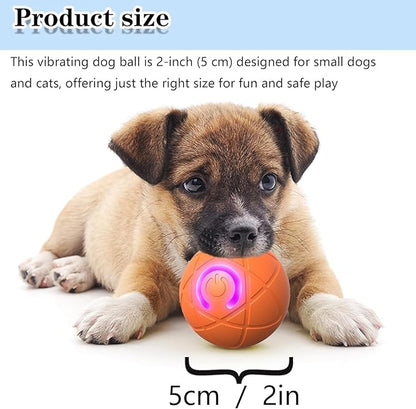 IRIDESCENT Interactive Dog Toys Dog Balls Activated Automatic Rolling Ball for Puppy Small Dogs Smart Jumping Automatic Moving Bouncing and Rotating Ball Vibrating Keep Them Busy