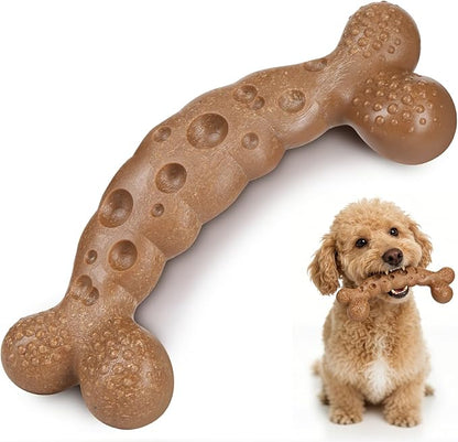 Dog Bone Toy for Aggressive Chewers Tough Dog Chew Toys for Samll Breed to Keep Them Busy (Small-Under 20LBS, Chicken)