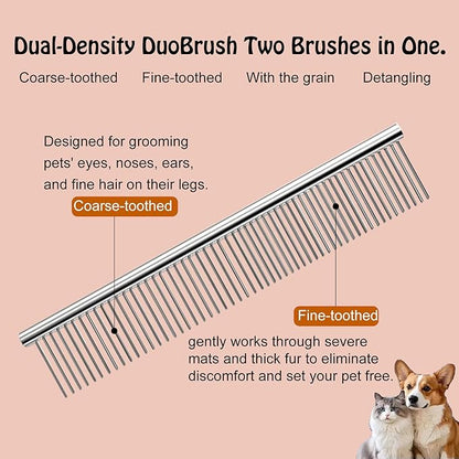 AONEGOLD Pet Hair Glove Removal & Deshedding Comb for Cats and Dogs, Electrostatic Magic Brush for Furniture Laundry Car Seat Reusable Pet Hair Remover Tool Cleaning Supplies(Gloves + Comb)