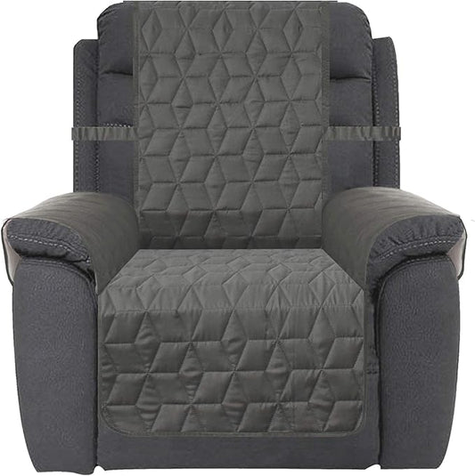 Ameritex Waterproof Large Recliner Cover Christmas Decor Stay in Place, Dog Couch Recliner Cover Furniture Protector for Pets and Kids (Green, 30'')