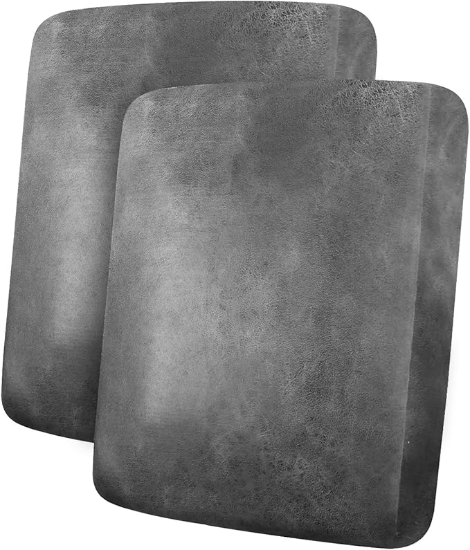 ANARACHON Leather Look Couch Cushion Covers Sofa Seat Slipcovers Sets Couches Furniture Protector for Sectional Armchair Loveseat Pets Kids Stretch Spandex Fabric (2 Cushion Sofa, Light Grey)