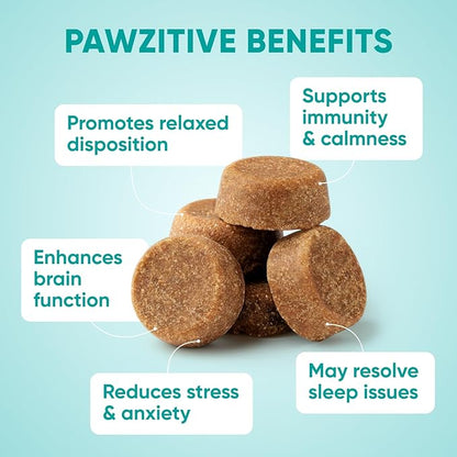 Hemp Calming Chews for Dogs - Dog Calming Chews for Anxiety Relief, Stress, Separation, Fireworks, Thunder, Travel, Vet Visits - USA Product - 120 Soft Treats with Melatonin, Chamomile, Passion Flower