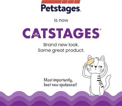 Catstages Hide & Seek Fish Bowl Interactive Cat Toy with Two Catnip Blend Toys, Blue