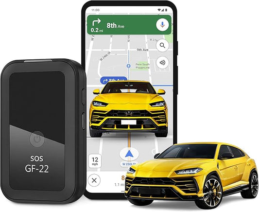 KF Premium Mini GPS Tracker for Vehicles, Pets & Luggage – Real Time Hidden Magnetic Car Tracker Device – Wireless GPS Locator with Voice Recording & Easy Setup