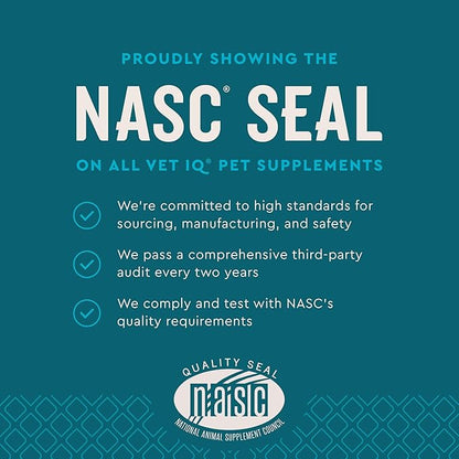 VetIQ 8-in-One Multifunctional Supplement for Dogs, Supports Hip & Joint, Urinary Tract, Immune System, Skin Health and Heart Health, Soft Chews, Made in the USA, 60 Count