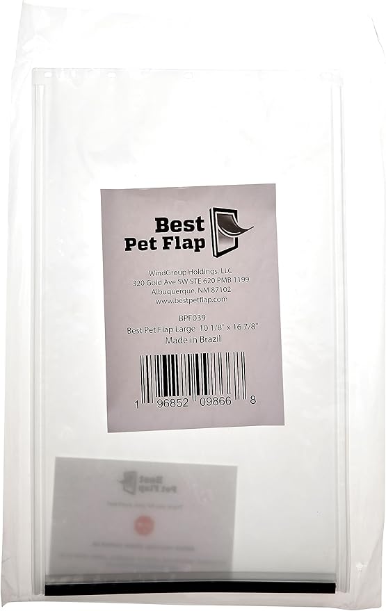 Best Pet Flap Large Replacement Dog Door Non PVC Flap Fits PetSafe PAC11-11039 - Measures 10 1/8" x 16 7/8" Longer Lasting, Most Energy Efficient, Less Shrinkage, BPA Free (Pack of 2)