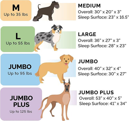 Furhaven Orthopedic Dog Bed for Large/Medium Dogs w/ Removable Bolsters & Washable Cover, For Dogs Up to 55 lbs - Plush & Suede Sofa - Almondine, Large