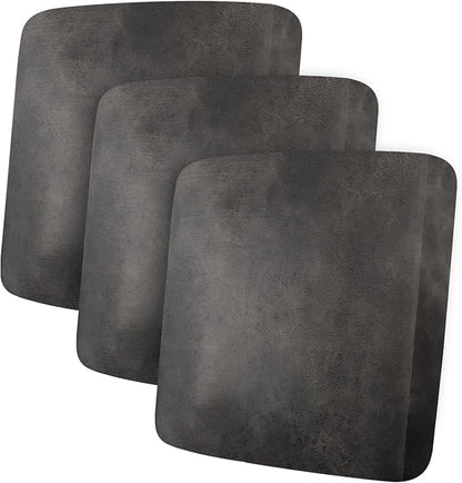 ANARACHON Leather Look Couch Cushion Covers Sofa Seat Slipcovers Sets Couches Furniture Protector for Sectional Armchair Loveseat Pets Kids Stretch Spandex Fabric (3 Cushion Sofa, Taupe)
