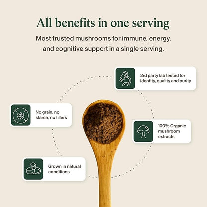 Real Mushrooms Turkey Tail with Qrill Pet - Turkey Tail Mushroom for Dogs with Krill Meal for Dogs and Cats - Beta-Glucan Rich Mushroom Extracts Immune & Gut Support for Puppies and Kittens, 75g