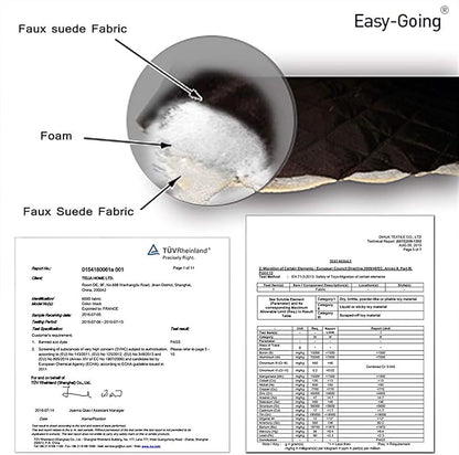 Easy-Going Reversible Oversized Couch Cover for 3 Cushion Couch Sofa Cover for Dogs Water Resistant Furniture Protector Cover with Foam Sticks for Pet Cat (Oversized Sofa, Blue/Ivory)