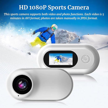 Pet Collar Camera, HD 1080P Cat Collar Camera, 170° Wide Angle, 0.96 inch LCD Display, Small Video Record Action Camera Body Cam for Pet Tracker Monitor, Support SD Card