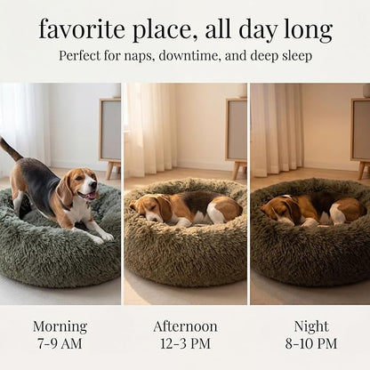 nononfish Dog Bed Mat for Medium Dogs, Army Green Orthopedic Pet Bed, 30x30x7 inches, High Density Fiber Cotton, Stuffed, Washable, Indoor, 30 pounds Weight Capacity