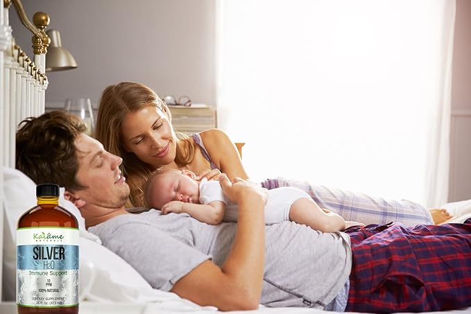 Kaiame Naturals Colloidal Silver, Ionic Silver Solution, 10 PPM, Large 4 oz Dropper in Glass Bottle, Natural Immune Support Supplement, Safe for Adults, Children, and Pets