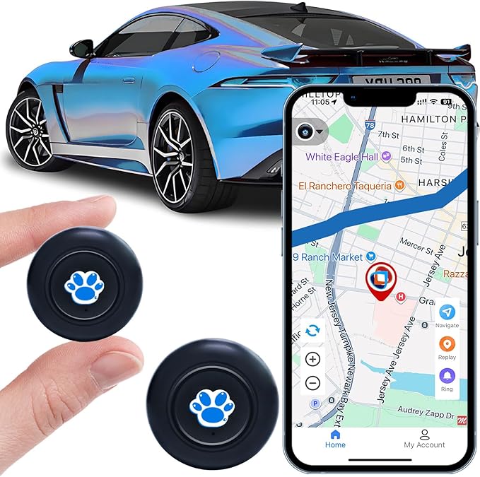 GPS Tracker for Vehicles,GPS Tracker Device for Vehicles No Subscription No Monthly Fee Portable Tracking GPS Tracker for Car Kids Dogs Trucks Magnetic GPS Tracking Device