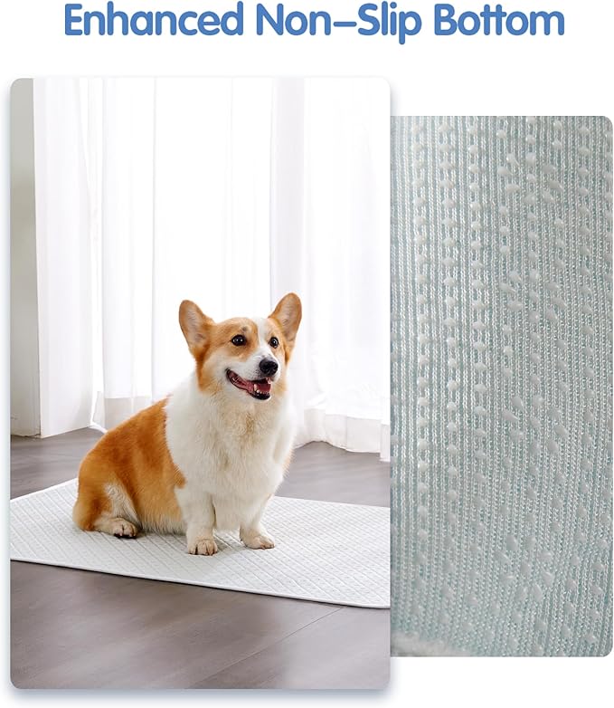 Dog Cooling Mat - Instant Cooling Pet Bed for Dogs & Cats, 6-12°F Drop, Non-Toxic & Machine Washable, Anti-Slip Bottom, Cool Mat for Indoor & Travel Use Light Gray 36" x 24"