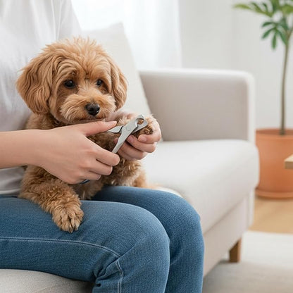 Stainless Steel Dog Nail Clipper, Cat Nail Trimmer Dog Clippers for Thick Nails, Heavy Duty Dogs Nails Cutter for Toenail Grooming, for Large, Medium, Small Dogs, Cats, Pet