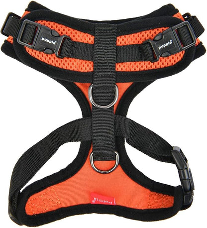 Puppia Authentic RiteFit Harness with Adjustable Neck ORANGE, Medium