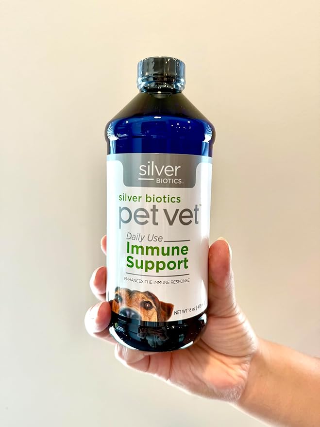 Silver Biotics Pet Vet Immune Support | Enhances The Immune Response in Pets | 16 Fl Oz