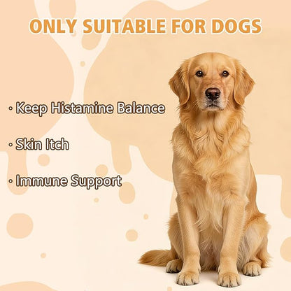 Dog Immune Support for Gut Health, Histamine Balance & Skin Soothe, an Animal Essentials Critical Immune Defense Dogs with Easy Feeding-2FL.OZ