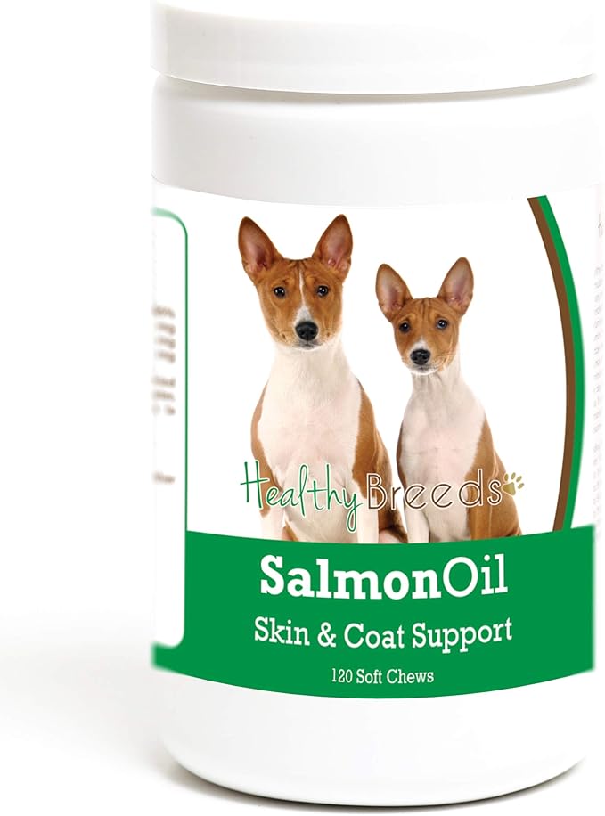 Healthy Breeds Basenji Salmon Oil Soft Chews 120 Count