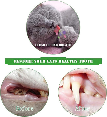 Cat Toothbrush Catnip Toy,Interactive Rubber Dental Care for Pet Kitten Kitty, Crayfish-Shaped Safe Chewing Toy Tooth Cleaning Resistant Cat Toy(2 Pack)