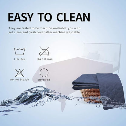 Easy-Going 100% Waterproof Dog Bed Cover, Non-Slip Pet Blanket for Furniture, Washable Couch Cover, Repleasement Sofa Cover (52x82 in,Navy)