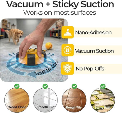 Interactive Dog Toys Tug of War - Dog Enrichment Stimulating Chew Toy with Suction Cup to Keep Them Busy for Aggressive Chewers, Puppy Teething Puzzle Rope Toy for Small Medium Large Dogs