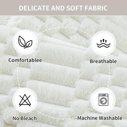 Plush Warm Sofa Covers Washable, Funny Fuzzy Couch Cover for Dogs Washable, Non-Slip Couch Covers for Recliner, Soft Sofa Slipcover for Pet & Kid(1PC, Beige White, 36"×36", Single Seater)