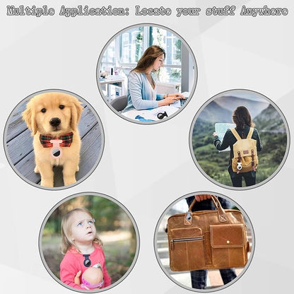 2 Pack Holder Case Compatible for Airtag Tracker, Silicone Hidden GPS Kid Airtag Holder with Invisible Pin, Anti Lost Apple Air Tag Case Cover for Toddlers, Elderly, Pet, Clothing(Black and Black)