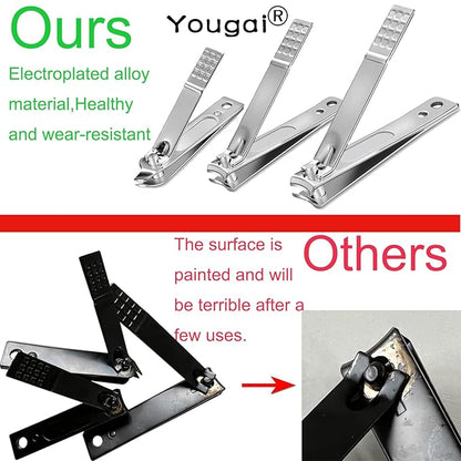 Nail Clippers Set Fingernail and Toenail Clipper Cutters for Men and Women, Professional Manicure Pedicure Grooming Kit, 18 Pieces Stainless Steel Nail Care Tools with PU Leather Travel Case