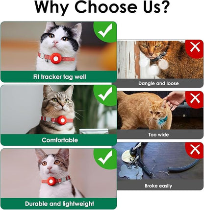 Cat Tracker, Lightweight Pet Tracker for Cats, GPS Tracker for Cats, Compatible with Apple Find My App(Only iOS), Real-Time Tracking, No Monthly Fee, Waterproof